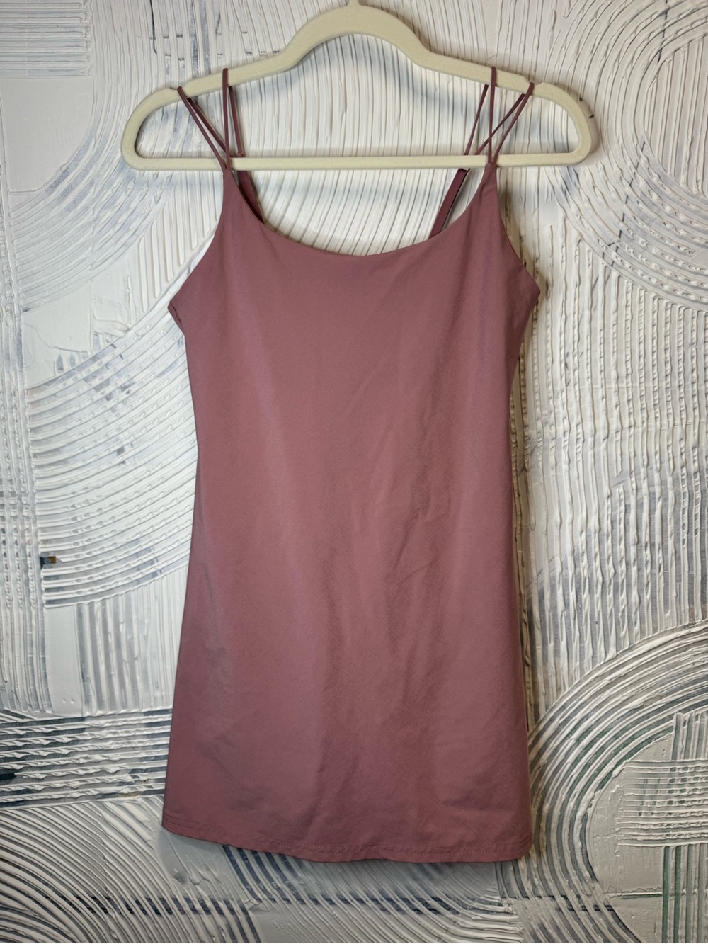 Abercrombie & Fitch Mauve Double-Strap Tank Dress with shorts